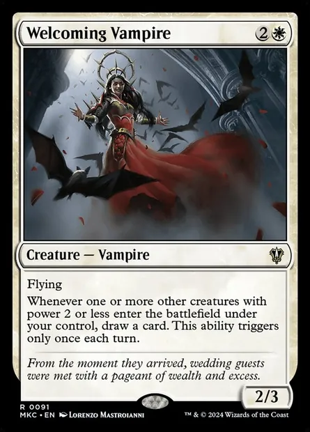 Welcoming Vampire, Magic card MKC 91 — Murders at Karlov Manor Commander set