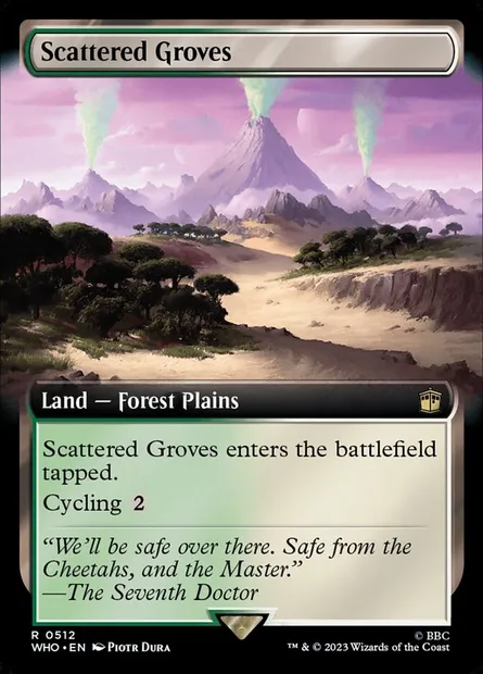 Scattered Groves, Magic card WHO 512 — Doctor Who set
