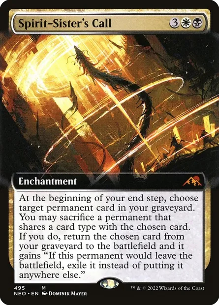 Spirit-Sister's Call, Magic card NEO 495 — Kamigawa: Neon Dynasty set
