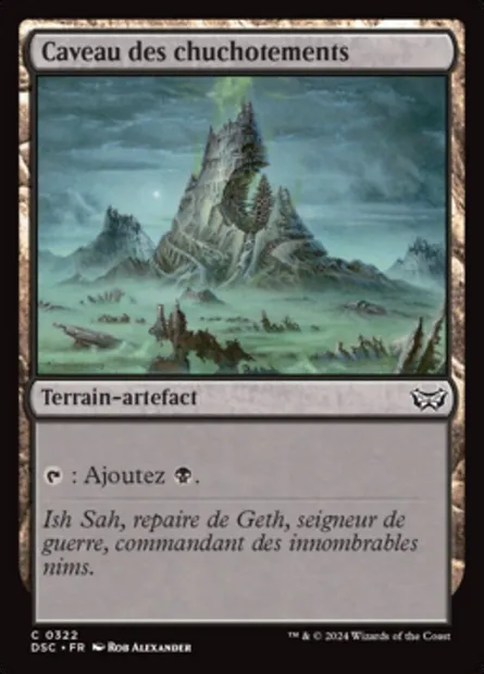 Caveau des chuchotements, carte Magic DSC 322 — extension Duskmourn: House of Horror Commander