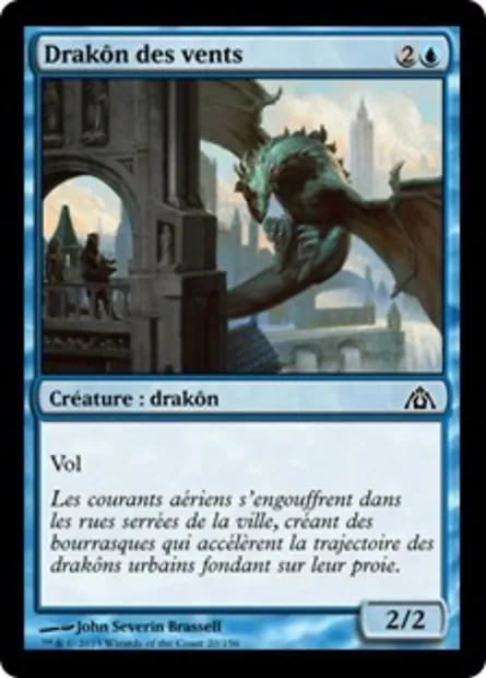 Drakôn des vents, carte Magic DGM 20 — extension Le labyrinthe du dragon