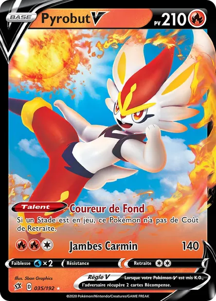 Pyrobut V, carte Pokémon RCL 35 — extension Clash des Rebelles
