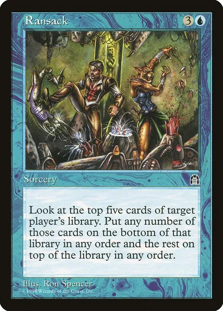 Ransack, Magic card STH 39 — Stronghold set