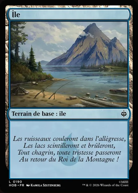 Île, carte Magic HOB 190 — extension The Hobbit