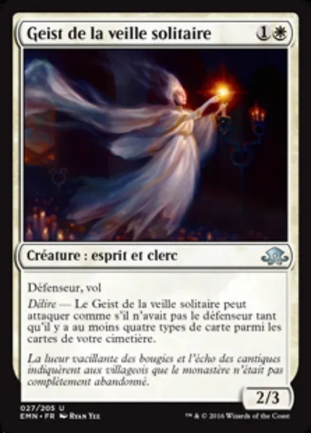 Geist de la veille solitaire, carte Magic EMN 27 — extension La lune hermétique