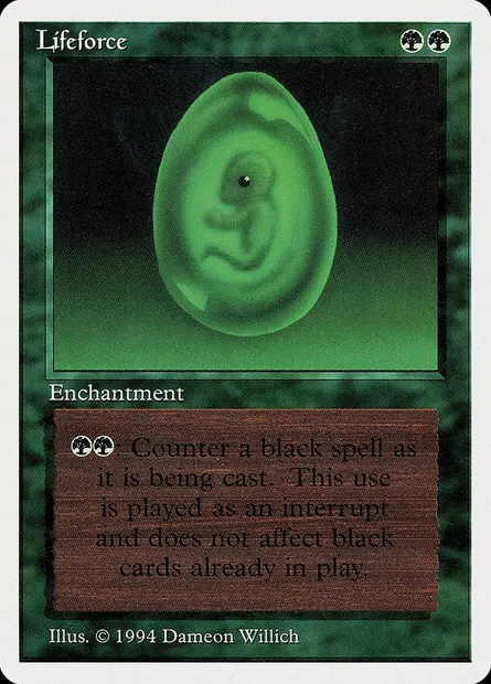 Lifeforce, Magic card SUM 207 — Summer Magic / Edgar set