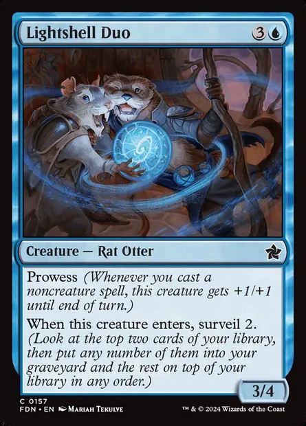 Lightshell Duo, Magic card FDN 157 — Foundations set