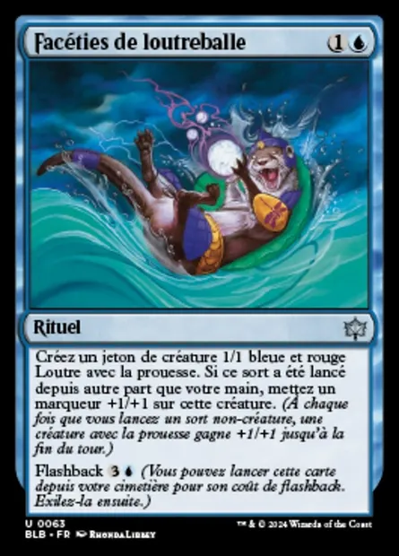 Facéties de loutreballe, carte Magic BLB 63 — extension Bloomburrow