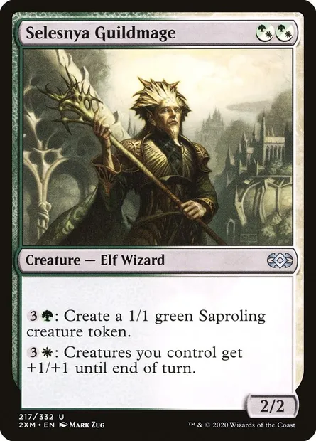 Selesnya Guildmage, Magic card 2XM 217 — Double Masters set