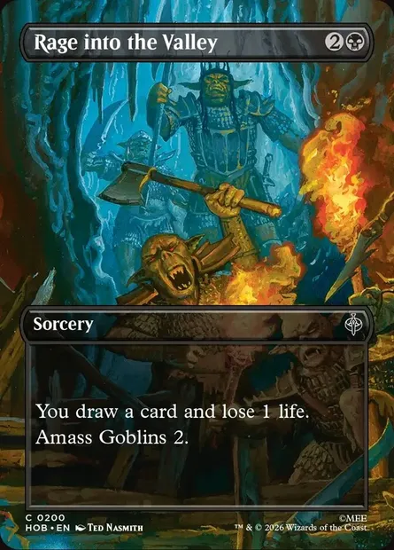 Rage into the Valley, Magic card HOB 200 — The Hobbit set