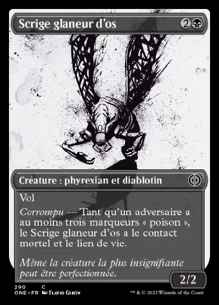 Scrige glaneur d'os, carte Magic ONE 290 — extension Tous Phyrexians