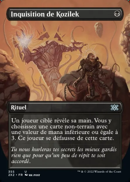 Inquisition de Kozilek, carte Magic 2X2 355 — extension Double Masters 2022
