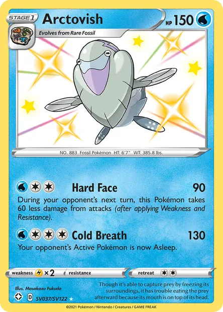Arctovish, Pokémon card SHF SV037 — Shining Fates set