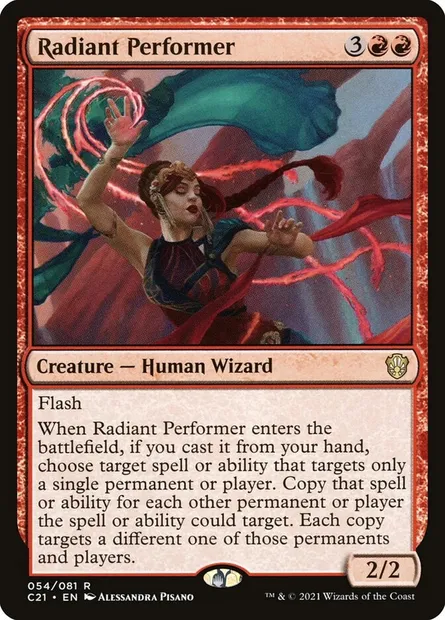 Radiant Performer, Magic card C21 54 — Commander 2021 set