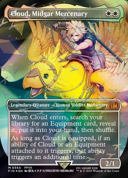 Cloud, mercenaire de Midgar, carte Magic FIN 564 — extension Final Fantasy