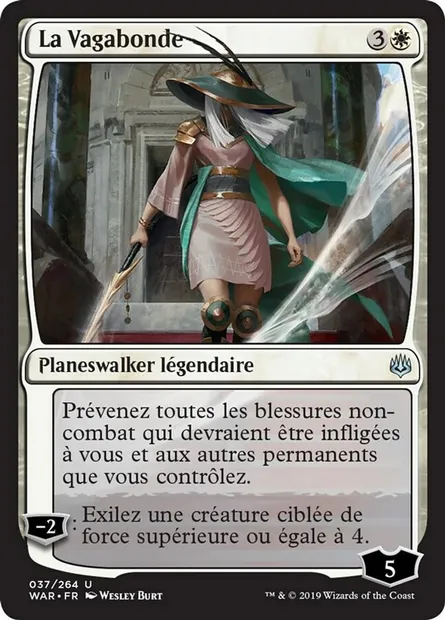 La Vagabonde, carte Magic WAR 37 — extension La guerre des Planeswalkers