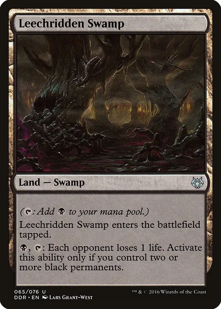 Leechridden Swamp, Magic card DDR 65 — Duel Decks: Nissa vs. Ob Nixilis set
