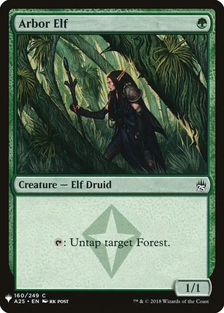 Arbor Elf, Magic card PLST A25-160 — The List set