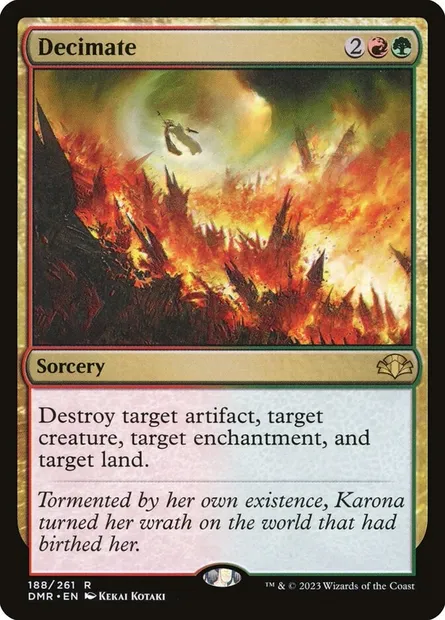 Decimate, Magic card DMR 188 — Dominaria Remastered set