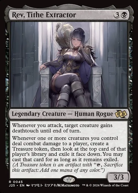 Rev, Tithe Extractor, Magic card J25 45 — Foundations Jumpstart set