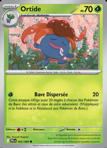Ortide, carte Pokémon PFL 002 — extension Flammes Fantasmagoriques
