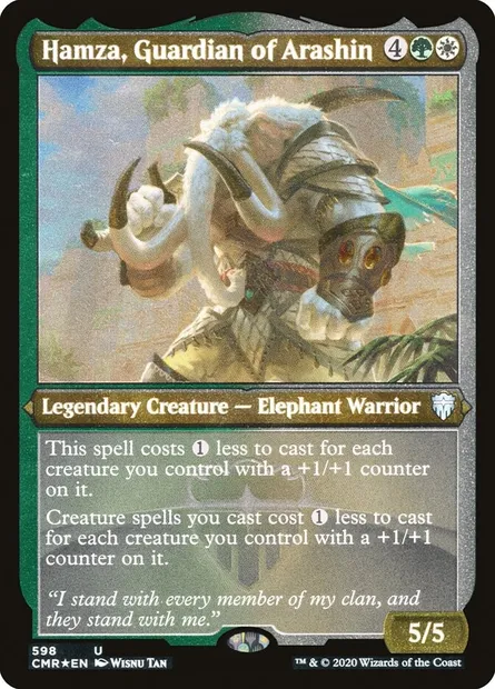 Hamza, Guardian of Arashin, Magic card CMR 598 — Commander Legends set
