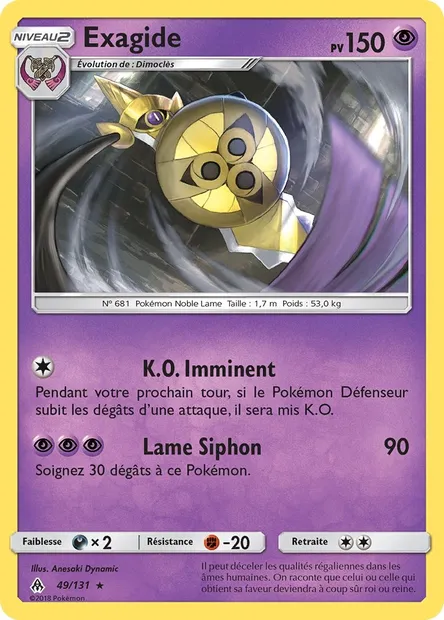 Exagide, carte Pokémon FLI 49 — extension Lumière Interdite