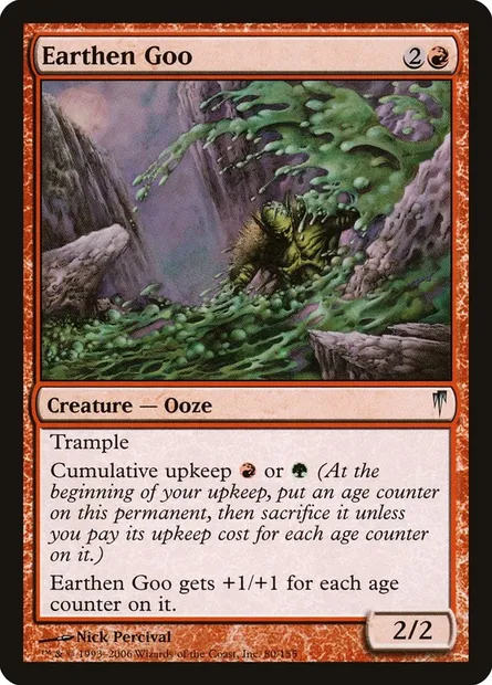Earthen Goo, Magic card CSP 80 — Coldsnap set
