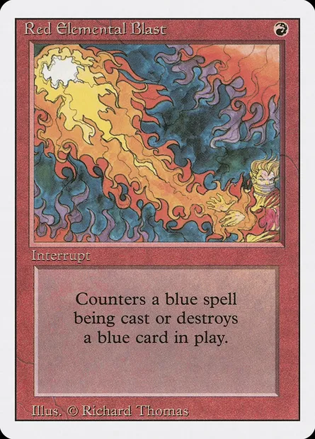 Red Elemental Blast, Magic card 3ED 171 — Revised Edition set