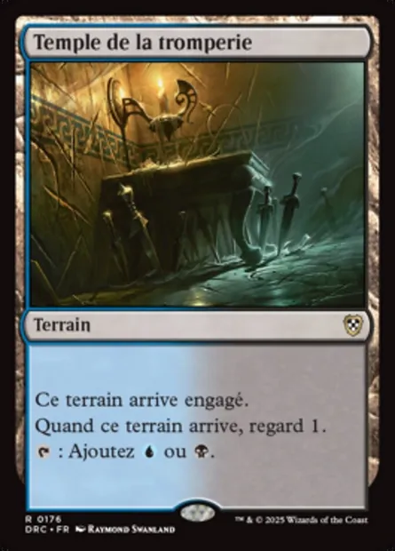 Temple de la tromperie, carte Magic DRC 176 — extension Aetherdrift Commander