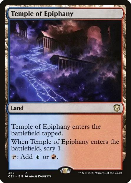 Temple of Epiphany, Magic card C21 322 — Commander 2021 set