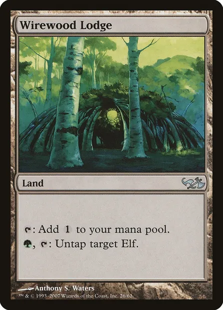 Wirewood Lodge, Magic card DD1 26 — Duel Decks: Elves vs. Goblins set
