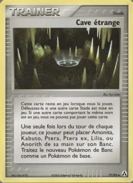 Cave étrange, carte Pokémon LM 77 — extension EX Créateurs de légendes