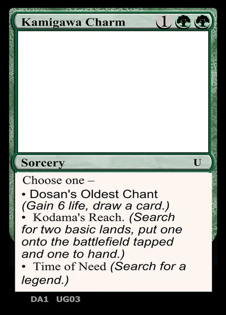 Kamigawa Charm, carte Magic UNK UG03b — extension Unknown Event
