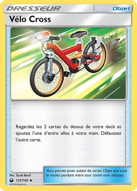 Vélo Cross, carte Pokémon CES 123 — extension Tempête Céleste