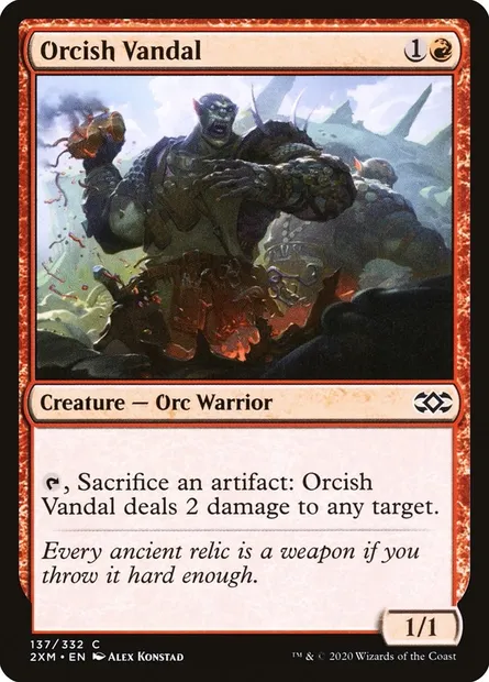 Orcish Vandal, Magic card 2XM 137 — Double Masters set