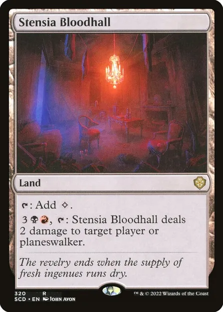 Stensia Bloodhall, Magic card SCD 320 — Starter Commander Decks set