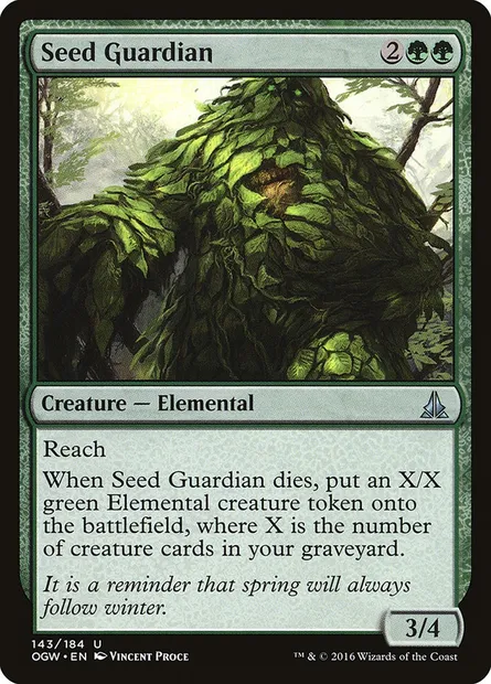 Seed Guardian, Magic card OGW 143 — Oath of the Gatewatch set