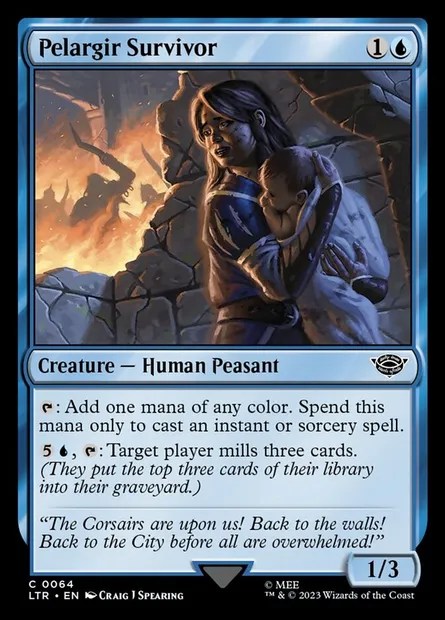 Pelargir Survivor, Magic card LTR 64 — The Lord of the Rings: Tales of Middle-earth set