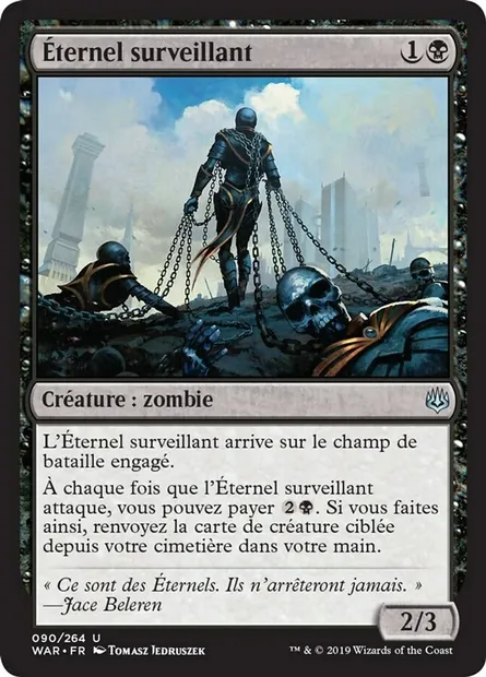 Éternel surveillant, carte Magic WAR 90 — extension La guerre des Planeswalkers