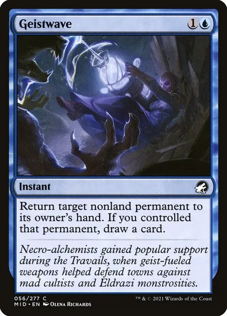 Geistwave, Magic card MID 56 — Innistrad: Midnight Hunt set
