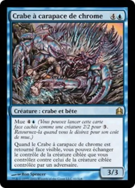 Crabe à carapace de chrome, carte Magic CMD 41 — extension Commander 2011