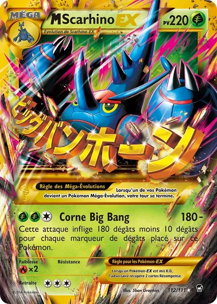 M-Scarhino EX, carte Pokémon FFI 112 — extension Poings Furieux