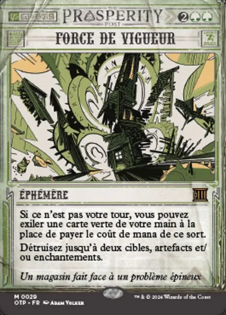 Force de vigueur, carte Magic OTP 29 — extension Breaking News