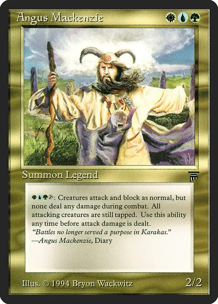 Angus Mackenzie, Magic card LEG 217 — Legends set