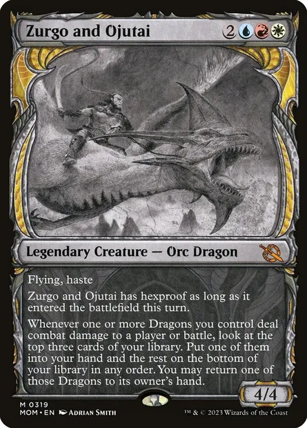 Zurgo and Ojutai, Magic card MOM 319 — March of the Machine set