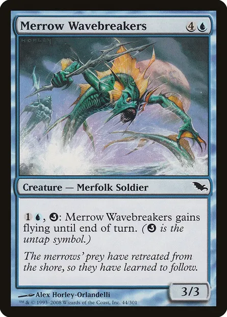 Merrow Wavebreakers, Magic card SHM 44 — Shadowmoor set
