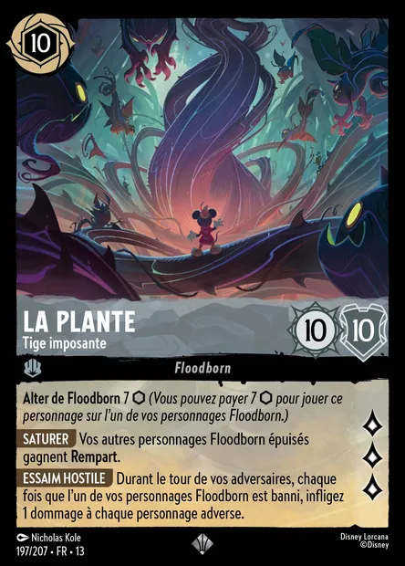La Plante - Tige imposante, carte Disney Lorcana CH13-197 — extension Invasion Epineuse!