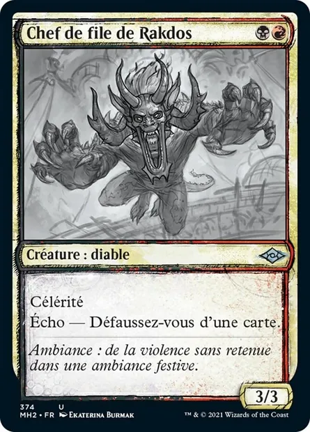 Chef de file de Rakdos, carte Magic MH2 374 — extension Horizons du Modern 2