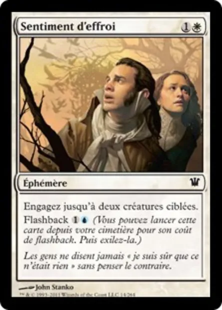Sentiment d'effroi, carte Magic ISD 14 — extension Innistrad